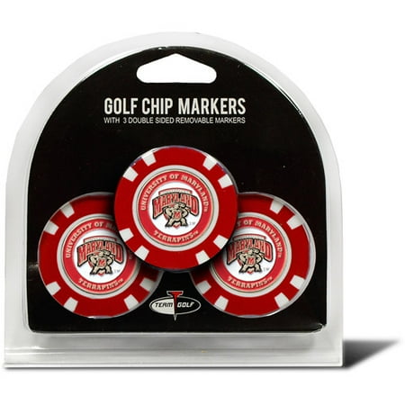Team Golf NCAA Maryland 3 Pack Golf Chip Ball Markers