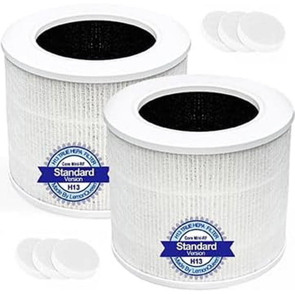 Core Mini Replacement Filter Compatible with LEVOIT Core Mini Air Purifier,Core Mini-P,3-in-1 High Efficiency H13 HEPA Filter, Mini-RF Filter with Activated Carbon,Replace Part #Core Mini-RF,2Pack
