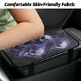 thumbnail image 3 of Yuyamidu Purple Skull Car Center Console Cover Fluffy Armrest Cover for Car Center Console Soft Auto Armrest Covers Protector Non-Slip Car Interior Accessories for Most Vehicles, 3 of 7