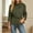 Army Green, variant on Womens Belted Waist Cropped Trench Double Breasted Stand Collar Elegant Coat Casual Vintage Jacket