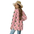 thumbnail image 3 of SCRAWLGOD Santa Claus Cardigan Sweatshirt for Women Lightweight Jacket with Pockets Size S Long Sleeve Sweater Cardigan Women Trendy Breathable Women Dressy Sweaters for Christmas, 3 of 7