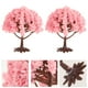thumbnail image 2 of 4 piezas de árboles de flores artificiales, cerezos en flor, decoración, cerezo en flor en miniatura, modelo de simulación de cerezo en flor en miniatura., 2 of 7