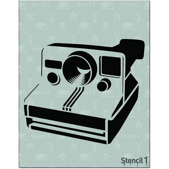 Stencil1 Polaroid Camera Mylar Stencil - 8.5" x 11"