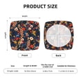 thumbnail image 6 of Fotbe Vintage Floral Velvet Stretch Couch Cushion Cover Plush Cushion Slipcover for Chair Cushion Furniture Protector Seat Cushion Sofa Cover-16.9in, 6 of 9