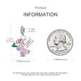 thumbnail image 4 of MULA 925 Sterling Silver Charms fit Bracelet Butterfly Letter Gift for Women Mother's Day, 4 of 6