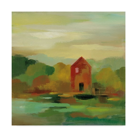 Trademark Fine Art 'October Farm II' Canvas Art by Silvia Vassileva