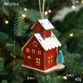 thumbnail image 6 of Christmas Cabin Ornaments Christmas Decorations Luminous Wooden Cabin LED Wooden Christmas Cabin Desktop Ornaments, 6 of 7