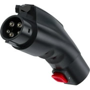 Adapter for Tesla to J1772 EV Charger [Only to J1772], Converter Up to 60Amp 250V AC with Press-Safety-Lock, Compatible with Tesla High-Powered Connectors, Destination/Mobile Chargers,Black