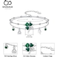 thumbnail image 5 of Dorunmo Four Leaf Clover Anklet 925 Sterling Silver Shamrock Anklet Irish Jewelry for Women 9+2 Inch, 5 of 5