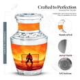 thumbnail image 2 of MUKTIVE Ice Hockey Decorative Urn for Human Ashes Mother & Father, Cremation Player Urns for Husband & Wife, Keepsake Memorial Orange Urn for Adult Ashes Male & Female, 3 inch, 2 of 7