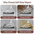 thumbnail image 5 of SZZJKJ Broom with Dustpan Combo Set , Silicone Broom, Long Handle Broom Dustpan, Floor Scrub Brush -  Cleaning Broom 4 in 1 (White), 5 of 10