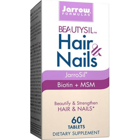Adult Formula 60 Tablets - Jarrow Formulas BeautySil Hair & Nails, Beautify & Strengthen Hair & Nails, 60 Tablets