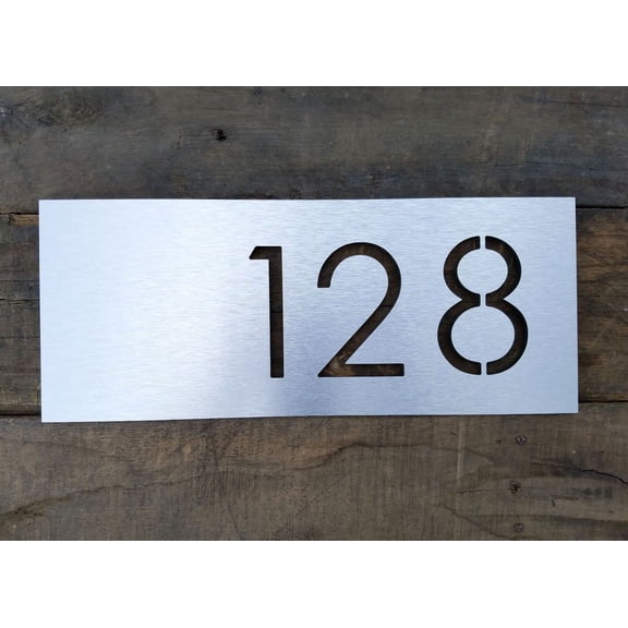 Special Lite Products MP-453-BLK Art Nuevo Top Mount Address Plaque, Black