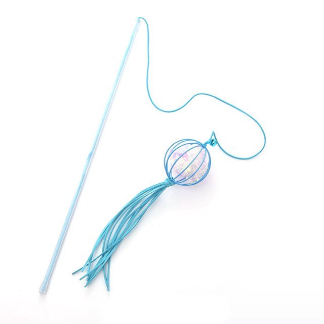 Cat Wand Toy Interactive - Lantern Cat Teaser Toy Kitten Teasing Stick for Kitten