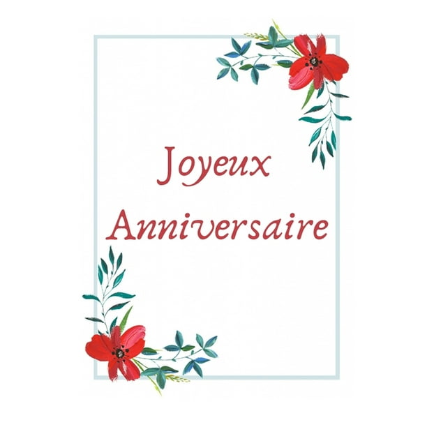 Joyeux Anniversaire Carnet De Notes Pages Lignees 15 2 Cm X 22 9 Cm Paperback Walmart Com