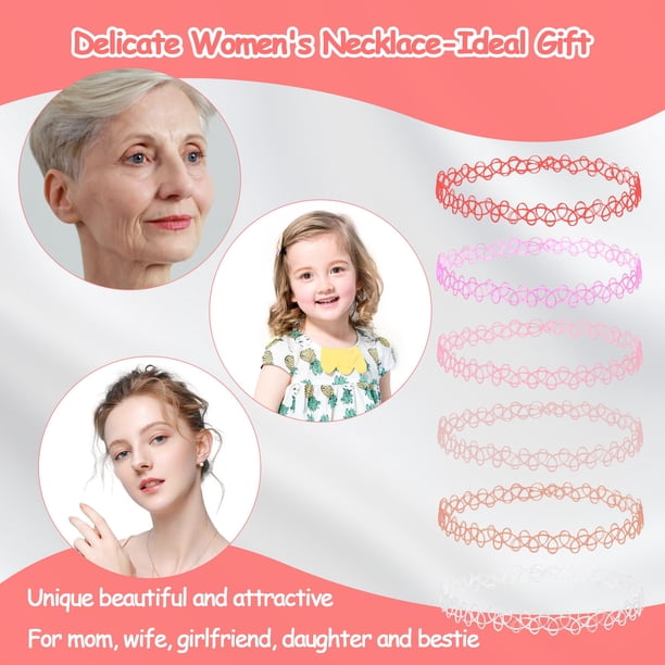 Qarigey 12 pack/lote collar de gargantilla elástico versátil para el estilo de Mujeres de moda cumple con la comodidad gargantilla de mujer Ropa, zapatos y accesorios Miscelánea