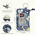 thumbnail image 3 of Zip ID Case with Lanyard - Badge ID Holder Wallet with Zipper - Cotton (Flutter-2), 3 of 7