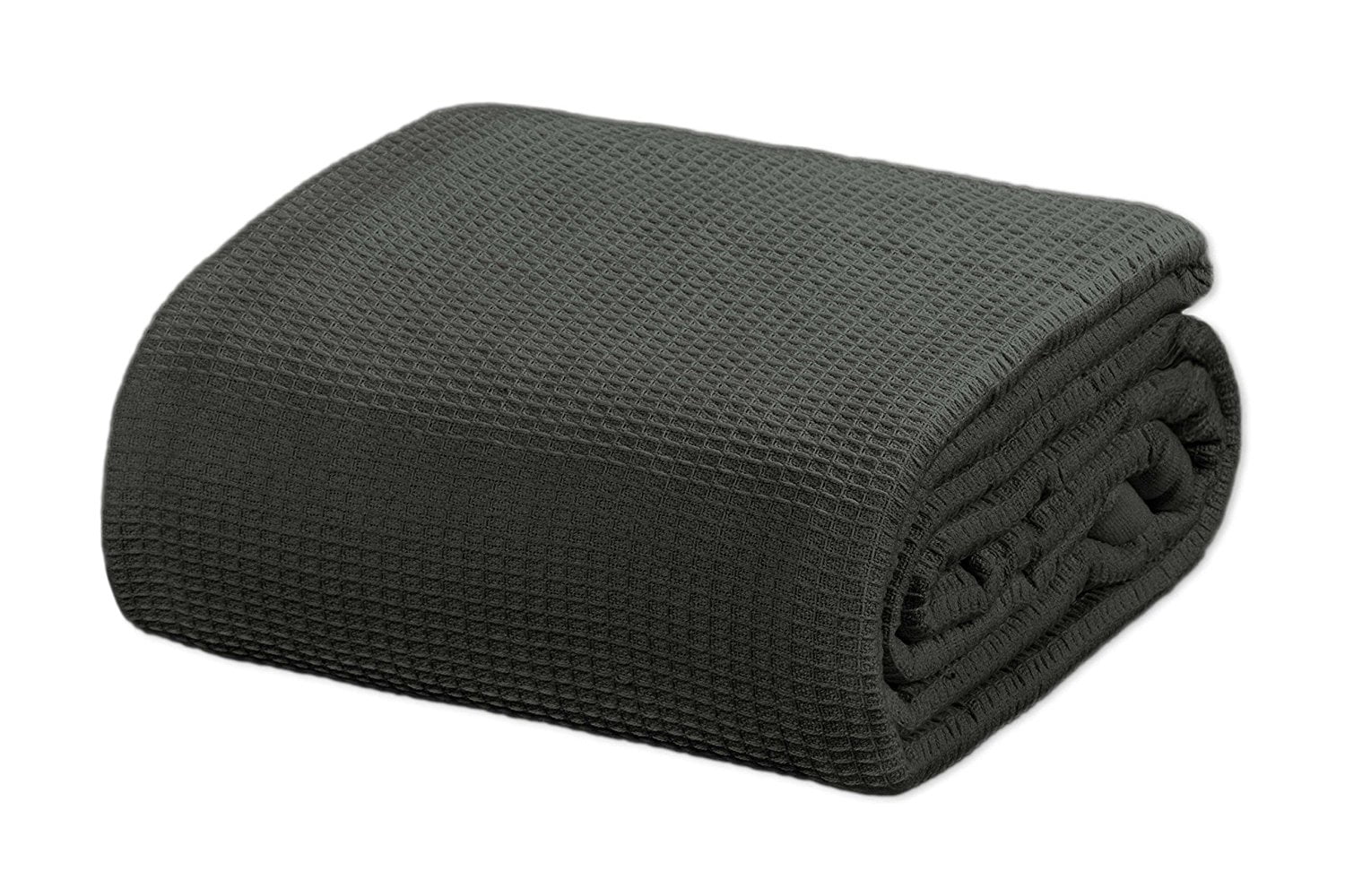 Crover All Season Thermal Waffle Cotton Twin Blanket Black
