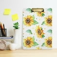 thumbnail image 6 of FMSHPON Sunflower Clipboard Hardboard Wood Nursing Clip Board and Pull for Standard A4 Letter 13x9 inches, 6 of 8