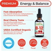 Why Not Natural Organic B12 Liquid Drops, 5000mcg per serving