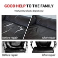 thumbnail image 3 of Leather Repair Patch, 16X119 inch Self Adhesive Leather Repair Waterproof,DIY Large Leather Repair Tape for Couches, Furniture, Car Seats, Cabinets, Wall, Handbags (16X98 inch, Dark Brown), 3 of 8
