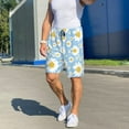 thumbnail image 3 of Daiia Daisies Flowers Mens Woven Stretch Pajama Short,Short Pajama Pants-XX-Large, 3 of 7