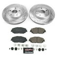 thumbnail image 3 of PowerStop Front Z23 Evolution Sport Carbon-Fiber Ceramic Brake Pad and Drilled & Slotted Rotor Kit Fits: LEXUS TOYOTA Select Models K7895, 3 of 4