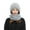 Gray, variant on ZQUUVOU Women Hooded Scarf Integrated Elastic Soft Beanie Hat Ear Protection Windproof Scarf Winter Warm Knitted Hat Scarf Beige
