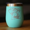 thumbnail image 2 of Bevvee Insulated Wine Tumbler 12 oz Labrador Face Labrador Lover Gifts Tumblers, 2 of 4