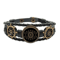 thumbnail image 1 of Pulsera marina tejida en cuero Unbranded Patron de geometria, 1 of 4