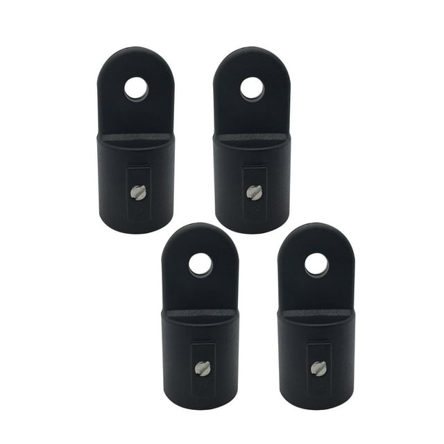 4x Barco Bimini Top Eye End 7/8 Pulgadas Cubierta de Nailon Negro End Marine Bimini Top Hardware Toldo Accesorios de Hardware Utilizados para Sunnimix Tubo cuadrado