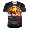 thumbnail image 2 of Verano niños Jurassic World Dominion camisetas niños nueva moda niños y niñas camisetas de manga corta camisetas Casual 1-14 años disfraces 6T Gao Jinjia LED, 2 of 2