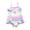 czb# Purple163, variant on Huowey Toddler Kids Girls One Piece Swimsuit Cross Strap Swimming Summer Fashionable Print Bikini Swimwear With Ruffles Tiered Tutu Skirts Beach Poll Breathable Swimwear Sets,Pink,3 Years