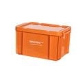 thumbnail image 4 of Camping Storage Box with Lid Space Saving Industrial Stackable Storage Container Orange, 4 of 9