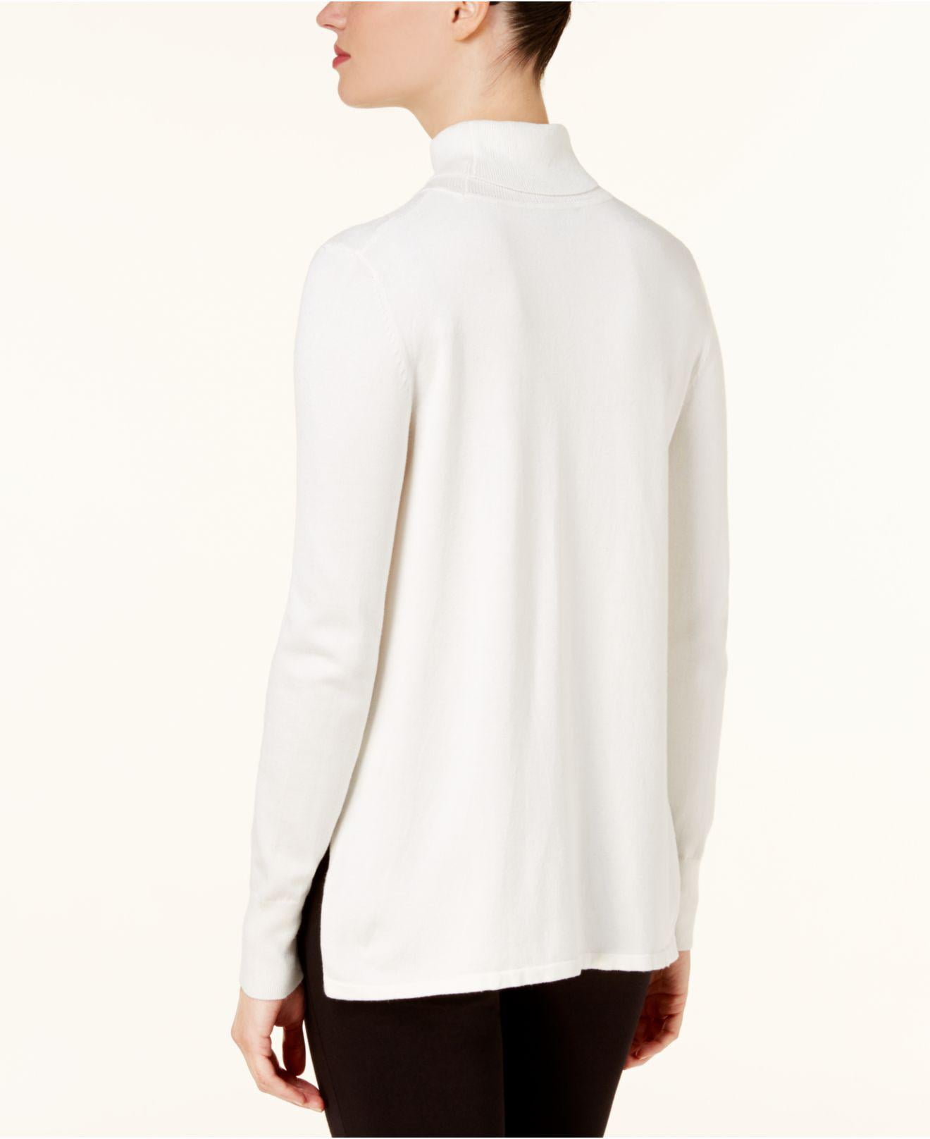 cable and gauge sweater with lace collar