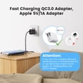 thumbnail image 4 of AGPTEK Wireless Charger, 15W Max Round Charging Pad, Qi-Certified for iPhone, Model DW11, Black, 4 of 10