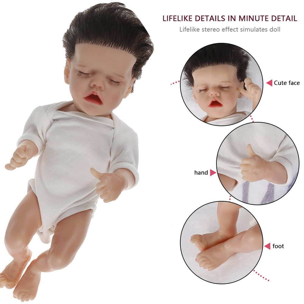 Reborn Baby Dolls Role Play Newborn Baby Doll 12 Inches Full Body Baby Doll Closed Eyes Open Mouth Newborn Sleeping Baby Doll Toy Gifts Walmart