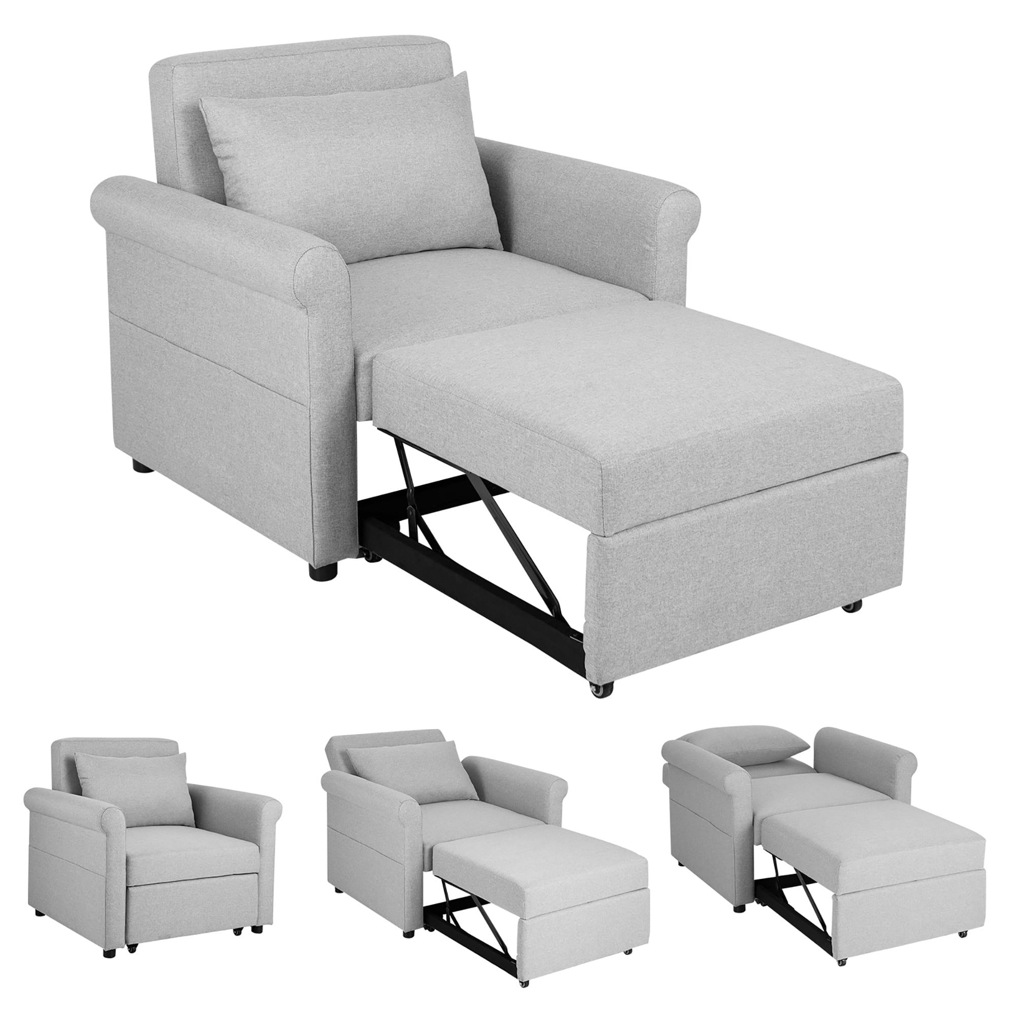 Reclining sofa with pull out bed sale