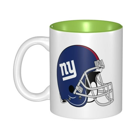 

New_York_Giants 11 Oz Originality Coffee Mugs Large Water Mugs With Handle Porcelain Coffee Cup Thank You Gifts For Mom Dad And Friends Green