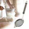 thumbnail image 2 of JoyMoreHome Stainless Steel Kitchen Fine Mesh Food Strainer and Hot Pot Skimmer with Long Handle for Skimming, Cooking, Frying, Grease, Gravy and Foam, 2 of 6