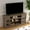 Gray, variant on CQSXDA Farmhouse TV Stand In Antique Woodgrain Finish For Up To 80" TVs 70
" Media Console With LED Lights