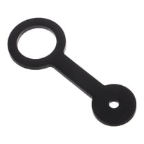 Raindrops Rv Shower Door Travel Latch Black Silicone 1Pack