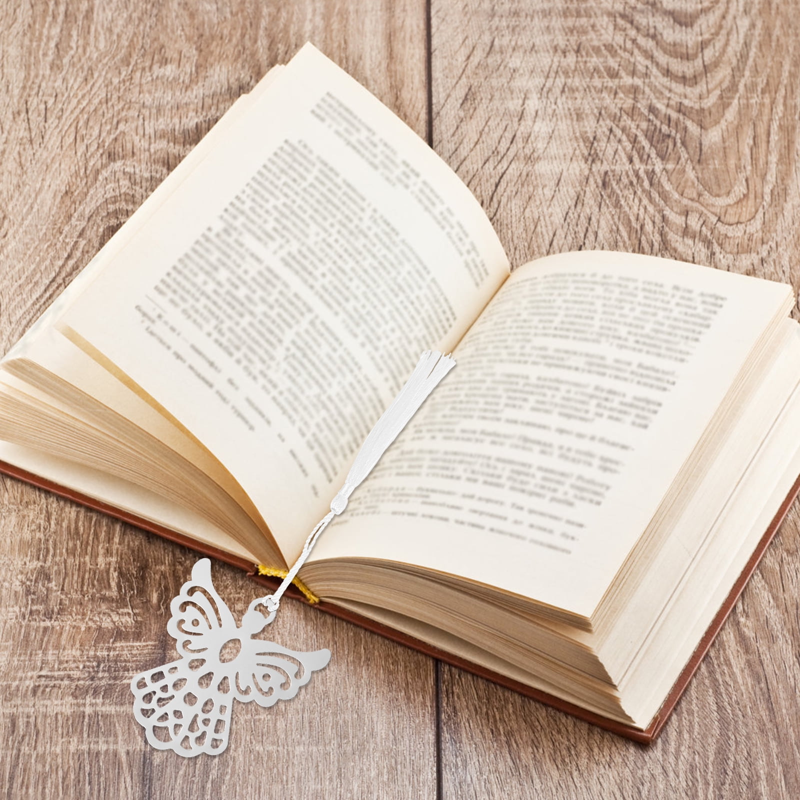 30 Pcs Angel Bookmarks Tassel Page-marker Stainless Bookmarks Book Markers