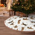 thumbnail image 6 of Kdxio German Shepherd Dog Print Christmas Tree Skirt Christmas Xmas Tree Skirts Mat for New Year Holiday Christmas Party Decorations-36", 6 of 7