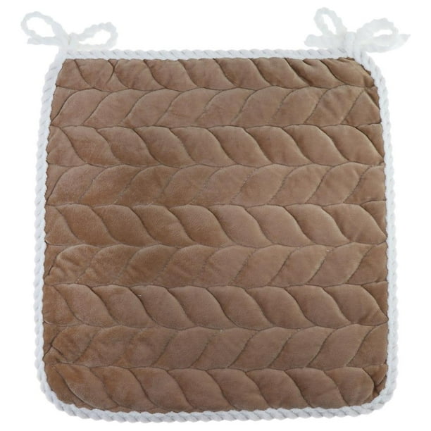 Cojín para Silla Suave y Lavable Almohadillas para Silla para Comedor, Cocina, Jardín 45x45cm café