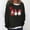 Black, variant on Tetras Hooded Sweatshirt Women 2025,Women's Large Tie Dyed Printed Round Neck Casual Long Sleeved Hoodie