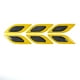 thumbnail image 2 of Sidaley 6 piezas de pegatinas reflectantes para carrocería de coche, pegatinas antideslizantes de fibra de carbono, accesorio Universal de Automoción decorativa y accesorios Amarillo, 2 of 6