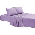 thumbnail image 3 of czcpp-- 3-Piece Bed Sheets Set - Solid Bedding Sheet Set with Deep Pocket - Super Soft Brushed Microfiber - Winkle and Fade Resistant Easy Care - (Twin Size, Lavender), 3 of 4