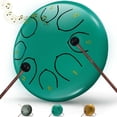 thumbnail image 1 of Tambor de lluvia Innowarmer con forma de lengua de acero, 6 pulgadas, azul, 1 of 6
