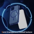 thumbnail image 2 of Allytechgroup Carbon Fiber Case for iPhone 15, Slim Lightweight Magnetic Back Cover Support Wireless Charging Non-Slip Shockproof Anti-Scratch for iPhone 15 Women Men, Blue, 2 of 9